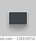 a photo blank with shadow on grey 138159712