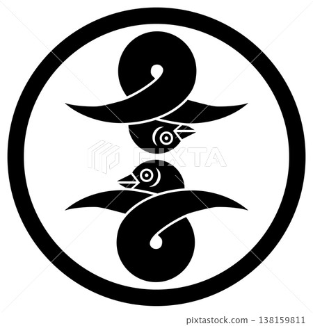 這是家族徽章,圖案為「中央圓圈內兩隻交纏在一起的野鵝」。 這是家族徽章,圖案為「中央圓圈內兩隻交纏在一起的野鵝」。 138159811