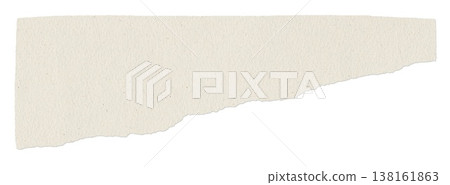 White Paper Strip Torn Clean Label Background Isolated Mockup Design Element 138161863