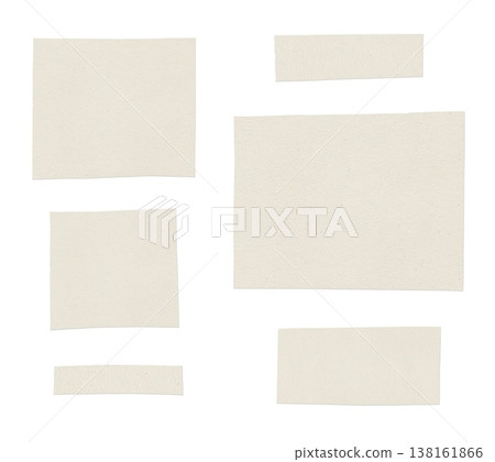 Torn White Paper Set Isolated Cut Edges Paper Pieces Clean Minimal Collection Torn White Paper Set Isolated Cut Edges Paper Pieces Clean Minimal Collection 138161866
