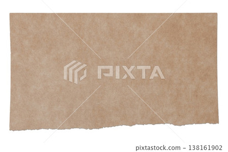 Torn Notebook Paper Brown Ripped Craft Sheet Isolated Journal Scrap Element Torn Notebook Paper Brown Ripped Craft Sheet Isolated Journal Scrap Element 138161902