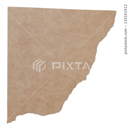 Scrapbook Paper Element Torn Brown Craft Paper Isolated Collage Background Piece Scrapbook Paper Element Torn Brown Craft Paper Isolated Collage Background Piece 138161912