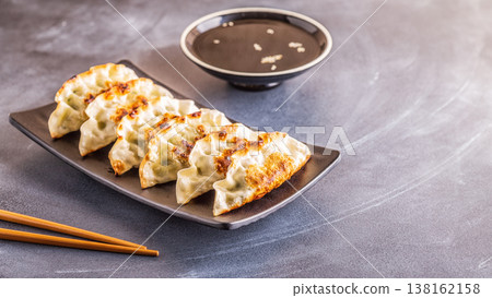 gyoza or dumplings snack with soy sauce gyoza or dumplings snack with soy sauce 138162158