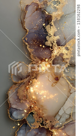 Abstract gold and marble ink texture background with metallic flecks for luxury poster and sophisticated wallpaper design Abstract gold and marble ink texture background with metallic flecks for luxury poster and sophisticated wallpaper design 138162298