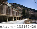 A mechanical quarry in the mountains 138162420