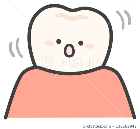 鬆動的牙齒圖片，可愛的牙齒插圖 138162942