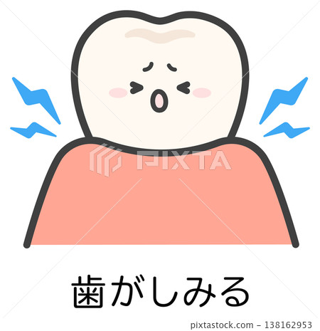 An illustration depicting a sensitive tooth. An illustration depicting a sensitive tooth. 138162953