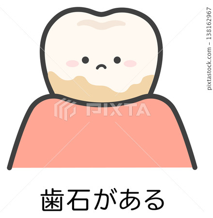 Cute illustration of teeth and tartar 138162967