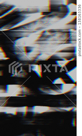 Glitch Texture with RGB Split and Scanline Distortion Overlays Glitch Texture with RGB Split and Scanline Distortion Overlays 138163336