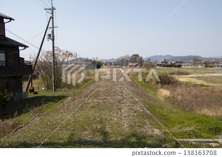 The abandoned railway line of the Miki Railway The abandoned railway line of the Miki Railway 138163708