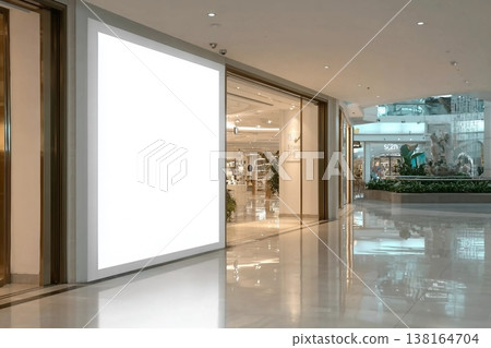Mockup Blank LED screen on panel of showroom in shopping mall, Empty space for insert media advertising to information product Mockup Blank LED screen on panel of showroom in shopping mall, Empty space for insert media advertising to information product 138164704