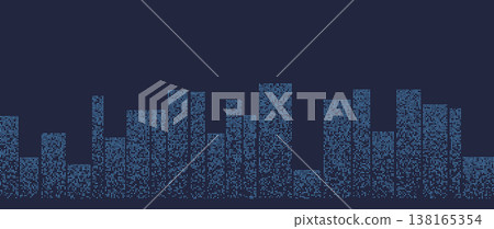 Modern urban skyline at night 138165354