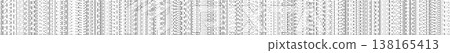 Abstract pattern with vertical dash lines on white background Abstract pattern with vertical dash lines on white background 138165413