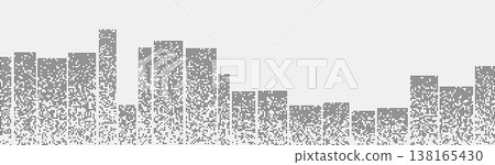 Abstract urban skyline with detailed geometric pattern Abstract urban skyline with detailed geometric pattern 138165430