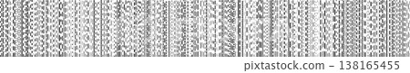 Abstract black and white dash line pattern background design 138165455