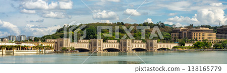 Seri Gemilang Bridge spanning the lake in Putrajaya, Malaysia, showcasing modern architecture and natural beauty Seri Gemilang Bridge spanning the lake in Putrajaya, Malaysia, showcasing modern architecture and natural beauty 138165779