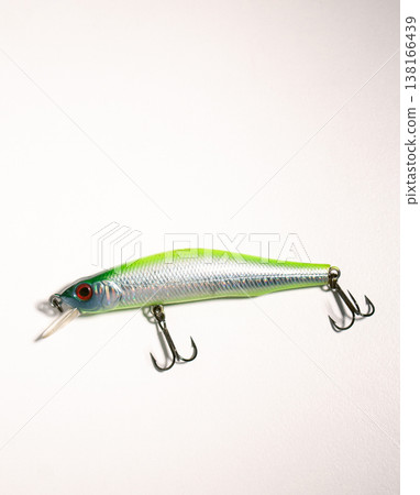 Fishing accessories bobbers, hooks, tackles, baits isolated on white background. Image for shop for fisherman. Close up Fishing accessories bobbers, hooks, tackles, baits isolated on white background. Image for shop for fisherman. Close up 138166439