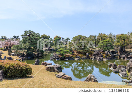 Nijo Castle in Kyoto in Spring: Ninomaru Garden and Cherry Blossoms 138166518