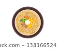 A delicious-looking miso ramen seen from above. 138166524