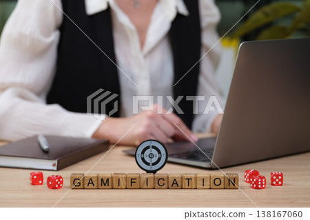 Innovative gamification strategies unfold in a modern workspace enhancing engagement and creativity Innovative gamification strategies unfold in a modern workspace enhancing engagement and creativity 138167060