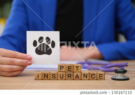 Exploring pet insurance options with professional guidance in a modern office setting 138167110