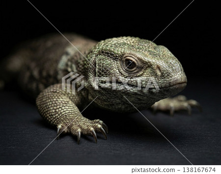 Bearded lizard looking at you Bearded lizard looking at you 138167674