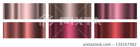 A set of red and terracotta gradients on a white background. A set of red and terracotta gradients on a white background. 138167982