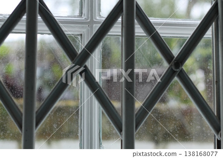 Bars On The City Apartment Window 138168077
