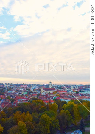 View of Vilnius from the ruins of Gediminas Castle, Lithuania, Part 5 View of Vilnius from the ruins of Gediminas Castle, Lithuania, Part 5 138168424
