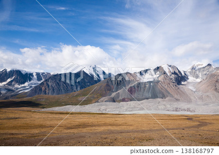 Altai tavan bogd national park landscape, Potanin Glacier, Mongolia Altai tavan bogd national park landscape, Potanin Glacier, Mongolia 138168797