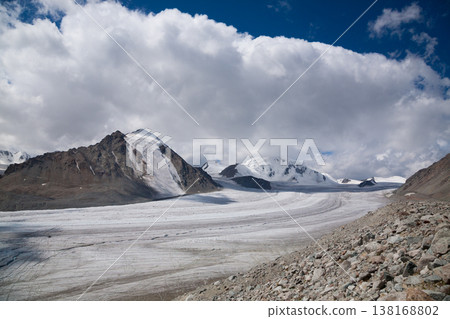 Altai tavan bogd national park landscape, Potanin Glacier, Mongolia Altai tavan bogd national park landscape, Potanin Glacier, Mongolia 138168802