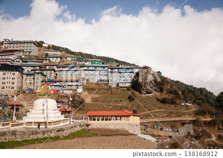Namche Bazar town view along EBC trek, Nepal 138168912