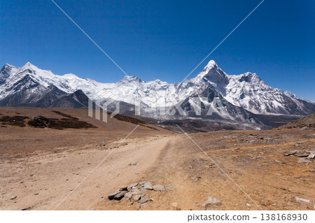 Mountains landscape from Chukhung Ri viewpoint, Nepal Mountains landscape from Chukhung Ri viewpoint, Nepal 138168930