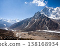 Everest base camp trekking path in Dingboche area, Nepal 138168934