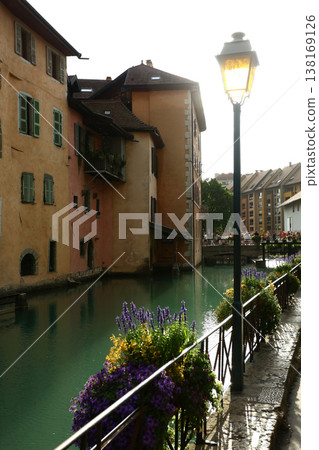 Annecy Lake and Old Town Canals in France Annecy Lake and Old Town Canals in France 138169126