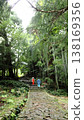 Stone-paved path: Kumano Kodo 138169356