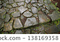 Stone-paved path: Kumano Kodo 138169358