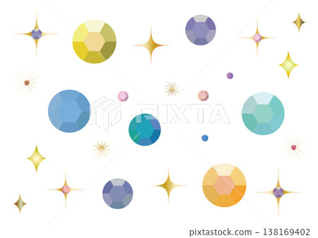 PNG assets / Colorful random jewelry art 138169402