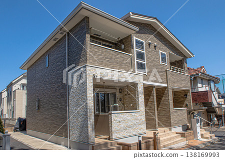 Maisonette and refreshing blue sky 138169993