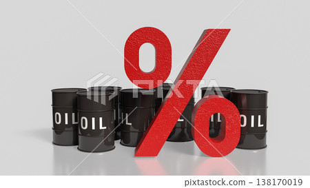 Oil Price Interest Rate Energy Market Financial Concept 3d render. Oil Price Interest Rate Energy Market Financial Concept 3d render. 138170019