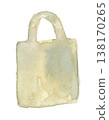 Eco bag watercolor illustration 138170265