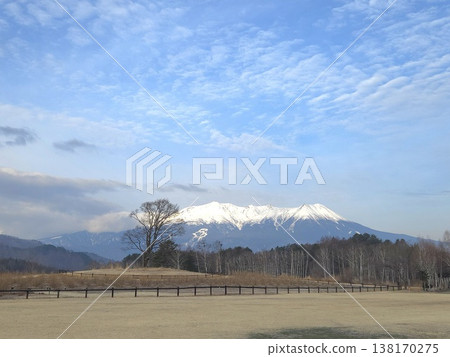 Mount Ontake in the snow in Shinshu Mount Ontake in the snow in Shinshu 138170275