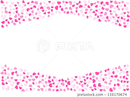 Heart pattern background Pink 3 colors Heart Heart pattern background Pink 3 colors Heart 138170674