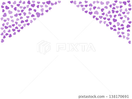 Heart pattern background Purple 3 colors Heart 138170691