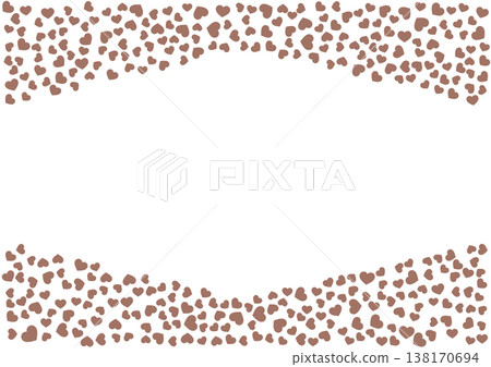 Heart pattern background Brown solid color Heart Heart pattern background Brown solid color Heart 138170694
