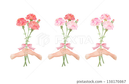Carnation bouquet set Carnation bouquet set 138170867