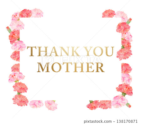 Mother's Day Carnation Corner Frame 138170871