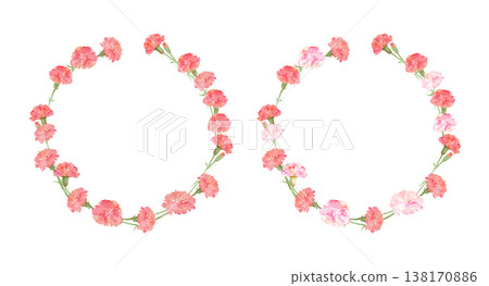 康乃馨花環框架套裝 康乃馨花環框架套裝 138170886