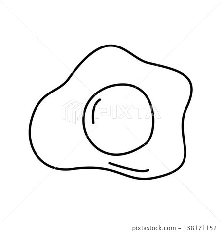 fried egg outline yolk food fried egg outline yolk food 138171152