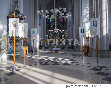 [Ukraine] Sacred interior of the Catholic Cathedral in Lviv, western Ukraine 138171319